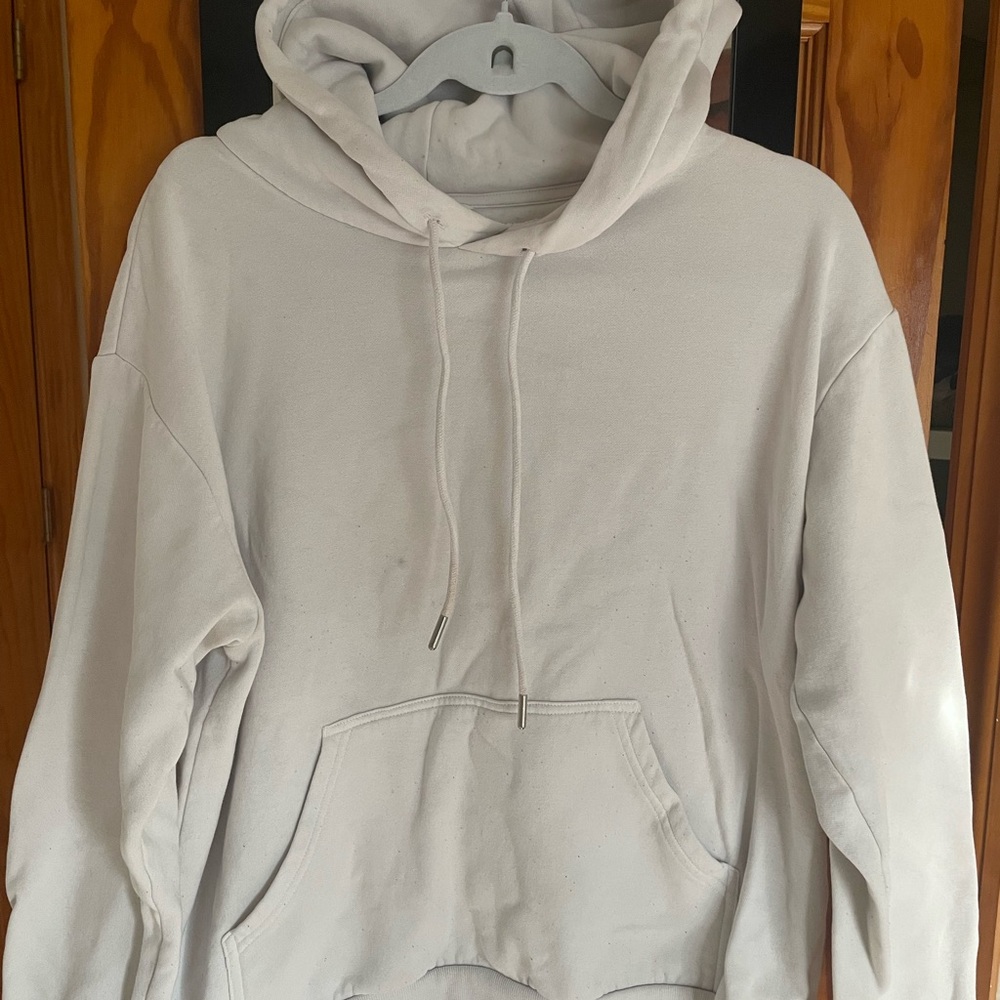 H&M Men's Off-White Hoodie